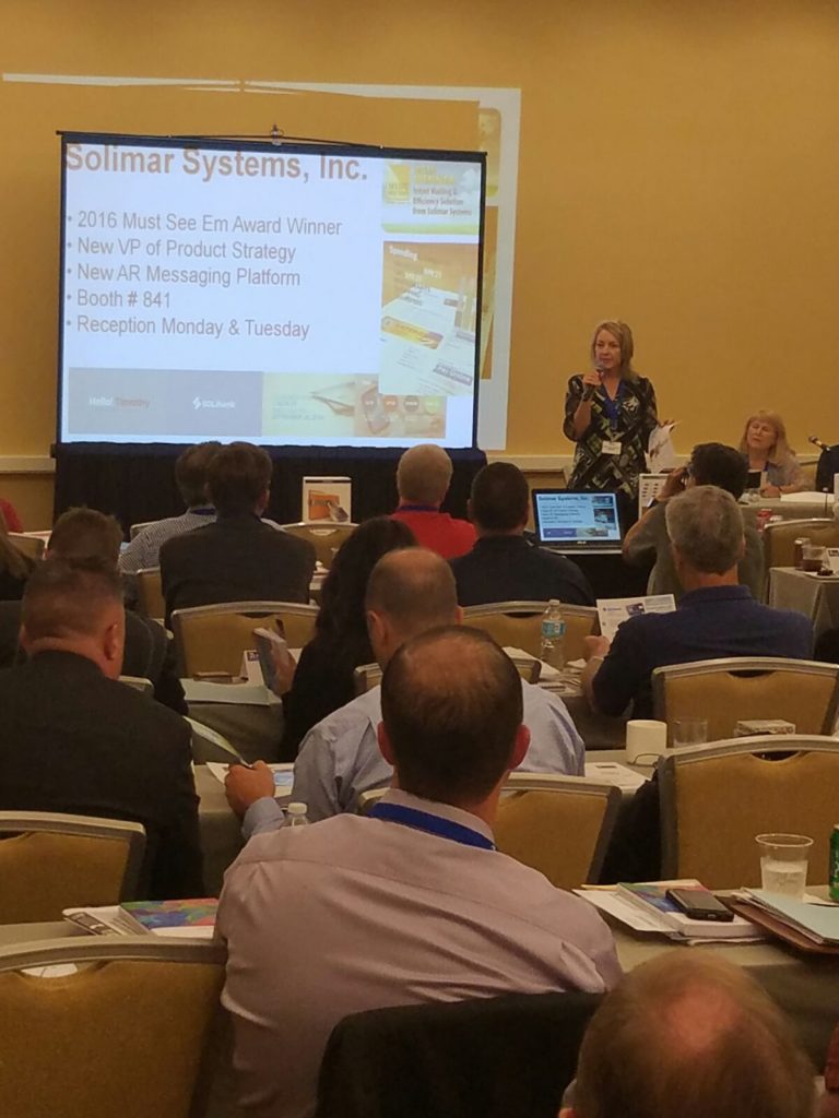 Mary Ann Rowan presents Solimar Systems' latest developments and outlooks for the future of value-added print to the attendees of INg's 2016 workshop and networking forum.