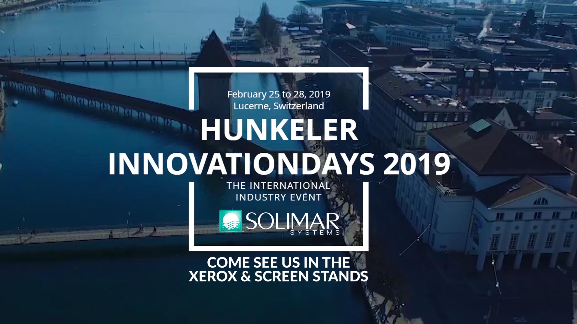 Hunkeler Innovation Days 2019 Solimar