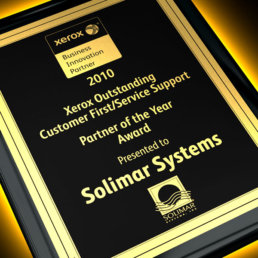 Solimar awarded Xerox Partner of the Year