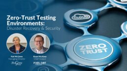Post image for a Solimar Secrets video discussing Zero-Trust Testing Environments and Disaster Recovery & Security. With Pat McGrew, McGrewGroup and Ryan McAbee, PixelDot Consulting