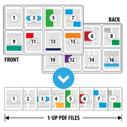 visualization for impositioned paged and Rubika De-imposition