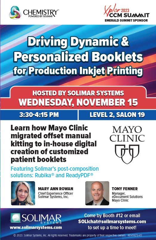 Driving Dynamic Personalized Booklets - Mayo Clinic