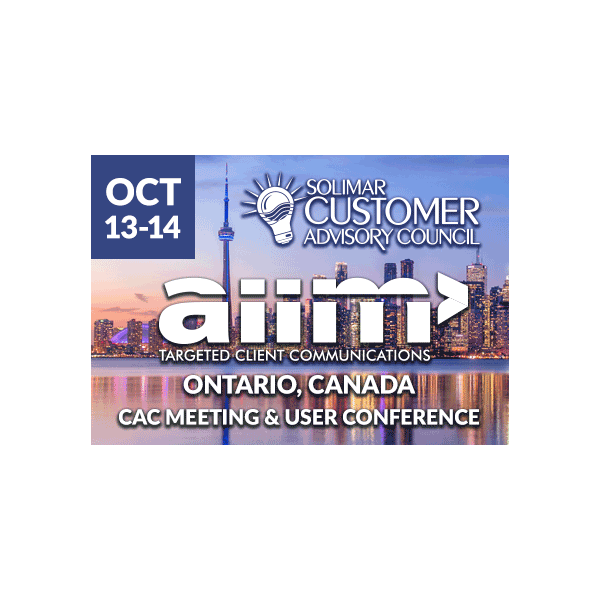CAC Meeting and User Conference - AIIM